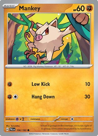 Image of Mankey (106/193) [Scarlet & Violet: Paldea Evolved]