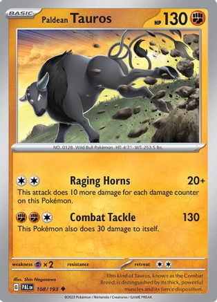 Image of Paldean Tauros (108/193) [Scarlet & Violet: Paldea Evolved]