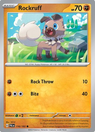 Image of Rockruff (116/193) [Scarlet & Violet: Paldea Evolved]