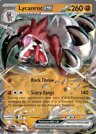 Image of Lycanroc ex (117/193) [Scarlet & Violet: Paldea Evolved]