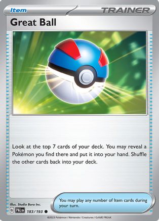 Image of Great Ball (183/193) [Scarlet & Violet: Paldea Evolved]