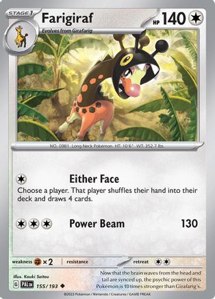 Image of Farigiraf (155/193) [Scarlet & Violet: Paldea Evolved]