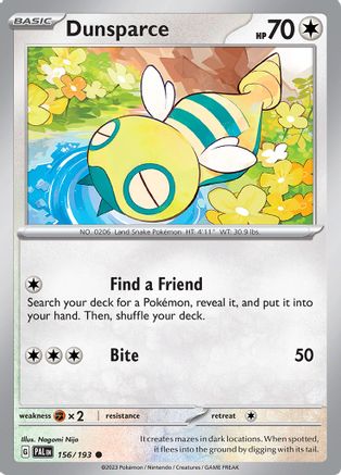 Image of Dunsparce (156/193) [Scarlet & Violet: Paldea Evolved]