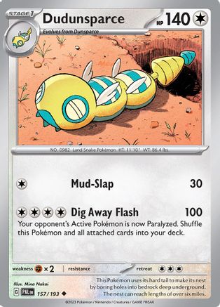 Image of Dudunsparce (157/193) [Scarlet & Violet: Paldea Evolved]