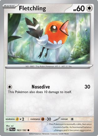 Image of Fletchling (163/193) [Scarlet & Violet: Paldea Evolved]