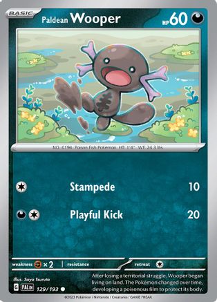 Image of Paldean Wooper (129/193) [Scarlet & Violet: Paldea Evolved]
