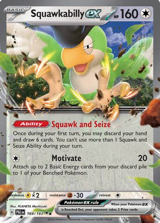 Image of Squawkabilly ex (169/193) [Scarlet & Violet: Paldea Evolved]
