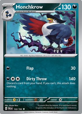 Image of Honchkrow (132/193) [Scarlet & Violet: Paldea Evolved]