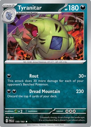 Image of Tyranitar (135/193) [Scarlet & Violet: Paldea Evolved]