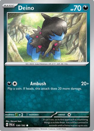 Image of Deino (138/193) [Scarlet & Violet: Paldea Evolved]