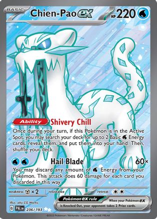 Image of Chien-Pao ex (236/193) [Scarlet & Violet: Paldea Evolved]