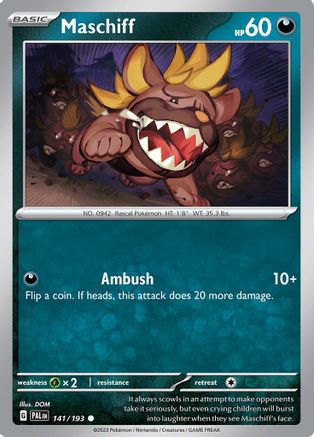 Image of Maschiff (141/193) [Scarlet & Violet: Paldea Evolved]
