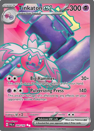 Image of Tinkaton ex (240/193) [Scarlet & Violet: Paldea Evolved]