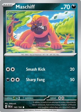 Image of Maschiff (142/193) [Scarlet & Violet: Paldea Evolved]