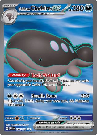 Image of Paldean Clodsire ex (244/193) [Scarlet & Violet: Paldea Evolved]