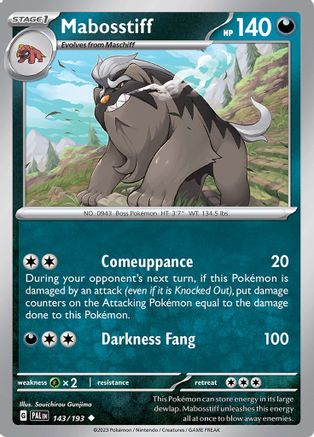 Image of Mabosstiff (143/193) [Scarlet & Violet: Paldea Evolved]