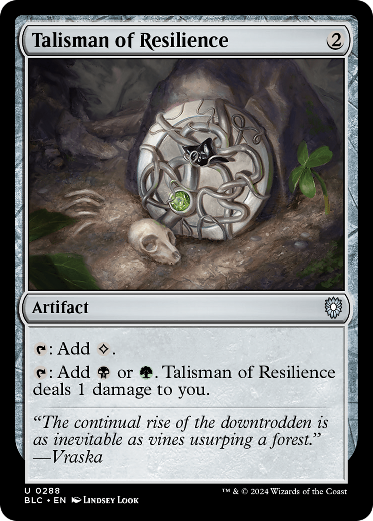Image of Talisman of Resilience [Bloomburrow Commander]