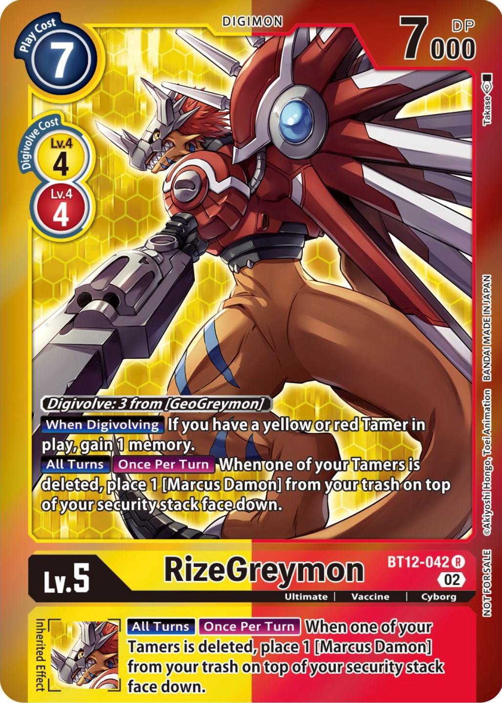 Image of RizeGreymon [BT12-042] (Tamer Party -Special-) [Across Time Promos]