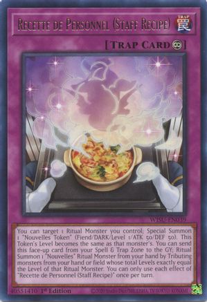 Image of Recette de Personnel (Staff Recipe) [WISU-EN039] Rare
