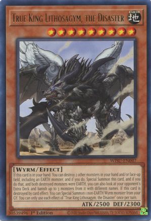 Image of True King Lithosagym, the Disaster [WISU-EN047] Rare