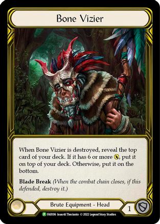 Image of Bone Vizier (Golden) [FAB106] (Promo)  Cold Foil