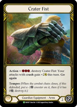 Image of Crater Fist (Golden) [FAB107] (Promo)  Cold Foil