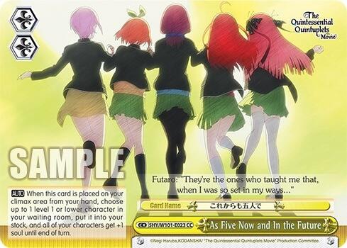 Image of As Five Now and In the Future (5HY/W101-E023 CC) [The Quintessential Quintuplets Movie]