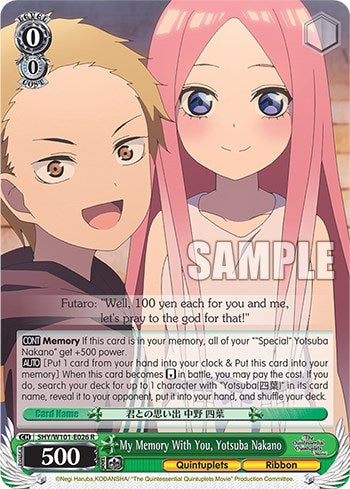 Image of My Memory With You, Yotsuba Nakano (5HY/W101-E026 R) [The Quintessential Quintuplets Movie]