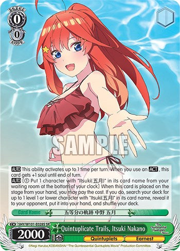 Image of Quintuplicate Trails, Itsuki Nakano (5HY/W101-E028S SR) [The Quintessential Quintuplets Movie]