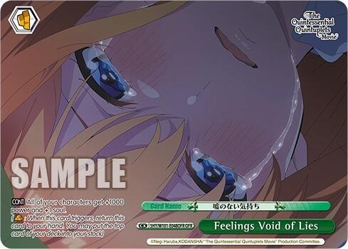 Image of Feelings Void of Lies (5HY/W101-E048OFR OFR) [The Quintessential Quintuplets Movie]