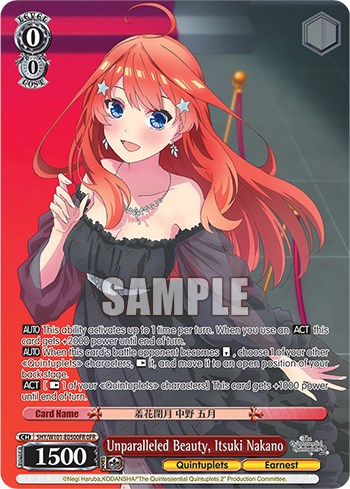 Image of Unparalleled Beauty, Itsuki Nakano (5HY/W101-E050OFR OFR) [The Quintessential Quintuplets Movie]
