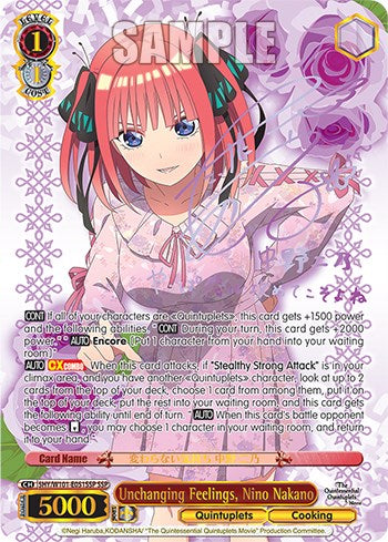 Image of Unchanging Feelings, Nino Nakano (5HY/W101-E051SSP SSP) [The Quintessential Quintuplets Movie]