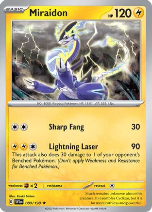 Image of Miraidon (080/198) (Theme Deck Exclusive) [Scarlet & Violet: Base Set]