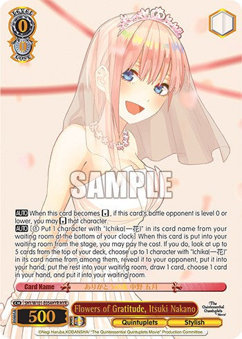 Image of Flowers of Gratitude, Ichika Nakano (5HY/W101-E054HYR HYR) [The Quintessential Quintuplets Movie]