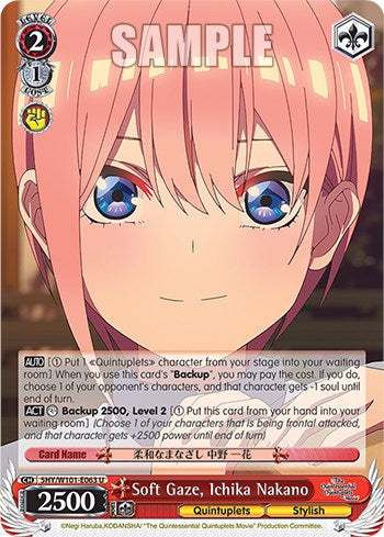 Image of Soft Gaze, Ichika Nakano (5HY/W101-E063 U) [The Quintessential Quintuplets Movie]