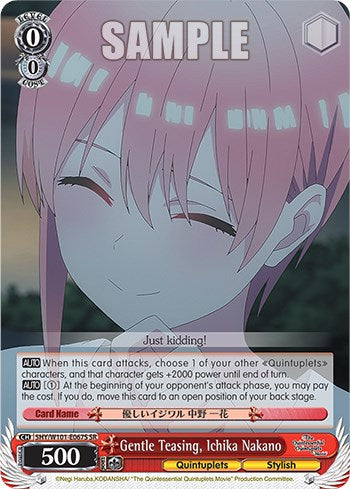 Image of Gentle Teasing, Ichika Nakano (5HY/W101-E067S SR) [The Quintessential Quintuplets Movie]
