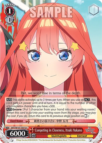 Image of Competing in Closeness, Itsuki Nakano (5HY/W101-E072 C) [The Quintessential Quintuplets Movie]