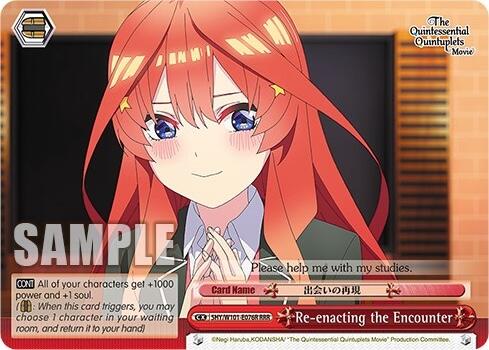 Image of Re-enacting the Encounter (5HY/W101-E076R RRR) [The Quintessential Quintuplets Movie]