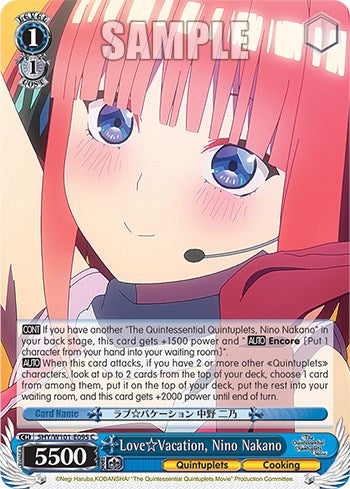 Image of Love Vacation, Nino Nakano (5HY/W101-E095 C) [The Quintessential Quintuplets Movie]