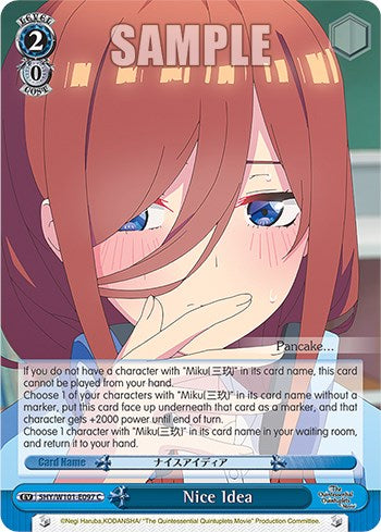 Image of Nice Idea (5HY/W101-E097 C) [The Quintessential Quintuplets Movie]