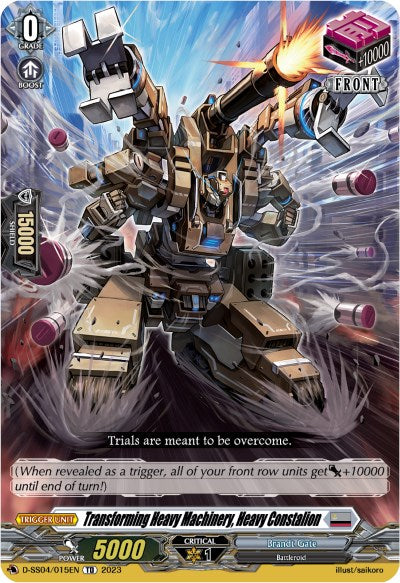 Image of Transforming Heavy Machinery, Heavy Constalion (D-SS04/015EN) [Stride Deckset - Messiah]