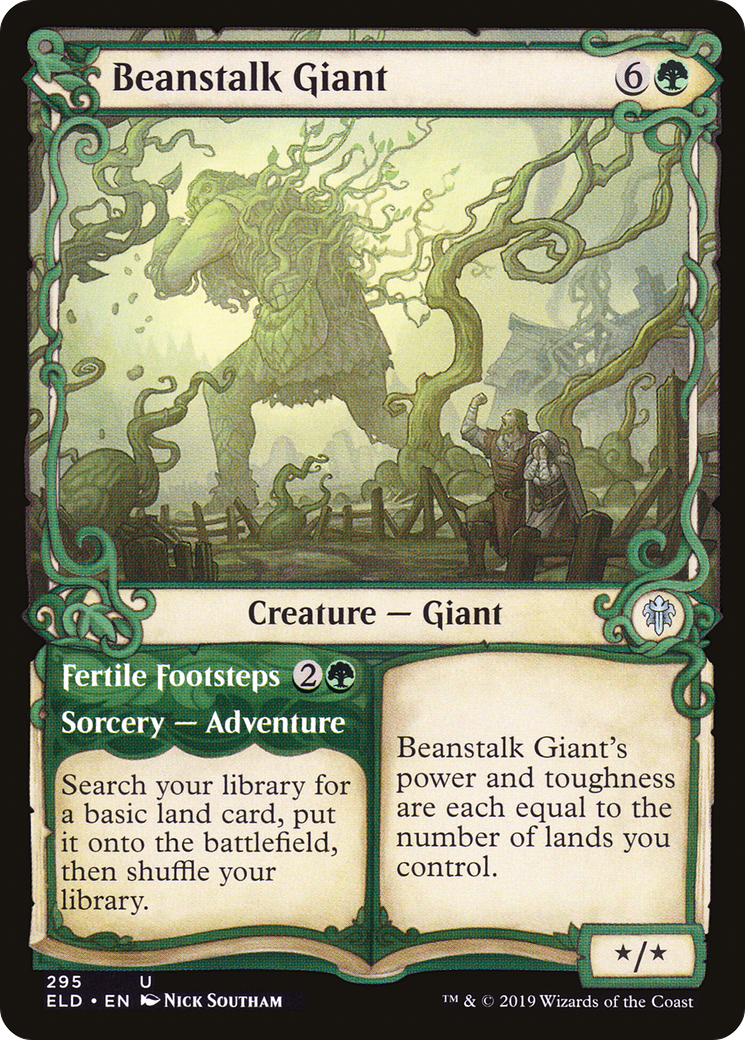 Image of Beanstalk Giant // Fertile Footsteps (Showcase) [Throne of Eldraine]