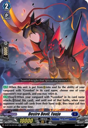 Image of Desire Devil, Fuujo (D-BT10/021EN) [Dragon Masquerade]