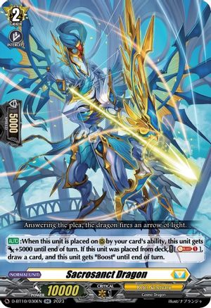 Image of Sacrosanct Dragon (D-BT10/030EN) [Dragon Masquerade]