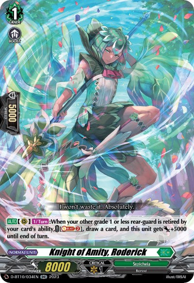 Image of Knight of Amity, Roderick (D-BT10/034EN) [Dragon Masquerade]