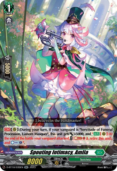 Image of Spouting Intimacy, Amlia (D-BT10/035EN) [Dragon Masquerade]