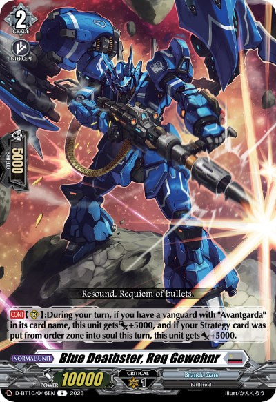 Image of Blue Deathster, Req Gewehnr (D-BT10/046EN) [Dragon Masquerade]