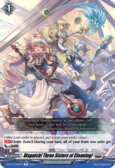 Image of Dispatch! Three Sisters of Cleaning! (D-BT10/048EN) [Dragon Masquerade]