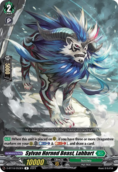 Image of Sylvan Horned Beast, Lahbart (D-BT10/053EN) [Dragon Masquerade]