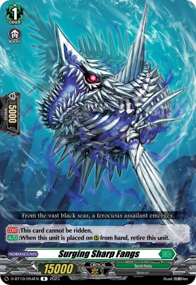 Image of Surging Sharp Fangs (D-BT10/054EN) [Dragon Masquerade]